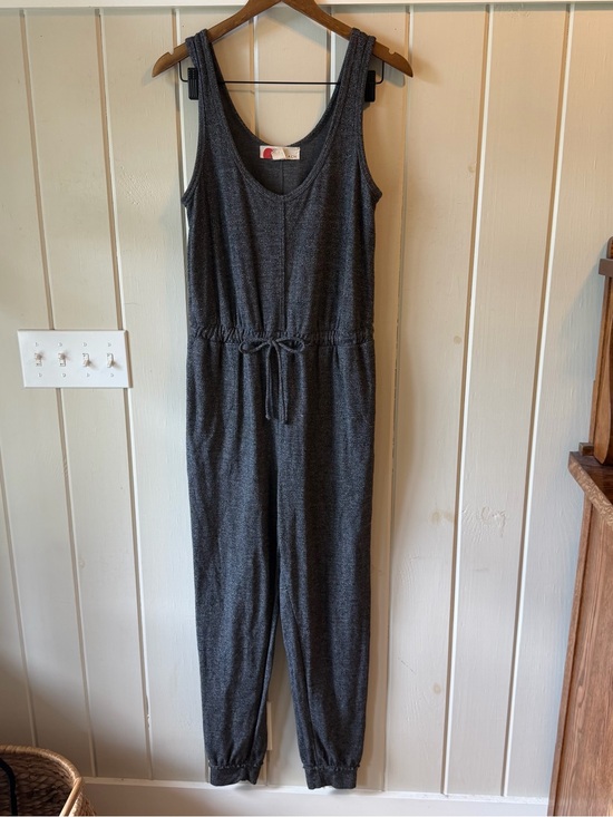 Free People Pants - Free People Beach Charcoal Gray Sleeveless One-Piece Jumpsuit, Size Small
